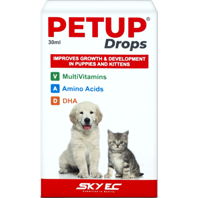 Petup Drops Multi Vitamins for Puppy and Kitten 30ml (Growth Development) image