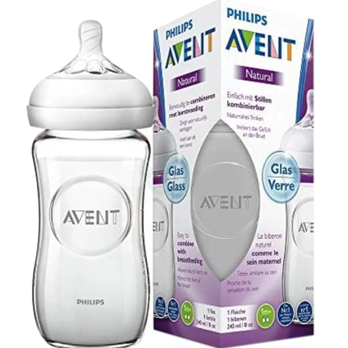 Philips Avent 240 ml Glass Feeder for Baby image