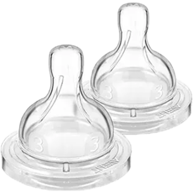 Philips Avent Bottle_Nipple Anti Colic Teat Medium Flow- 3m Plus 2 Pcs image