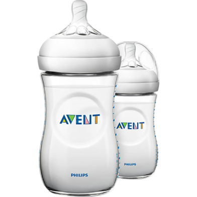 Philips Avent Natural Feeding Bottle 260 ml - 2 Pcs image