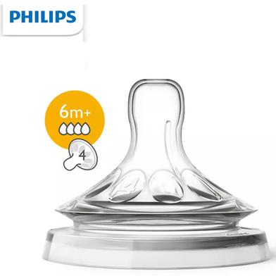 Philips Avent Natural Teat, 6m Set of 2 (Fast Flow) image