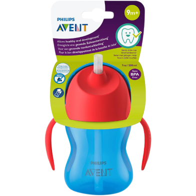 Philips Avent Sipper Straw Cup 200 ml 9Month Plus (Indonesia) image