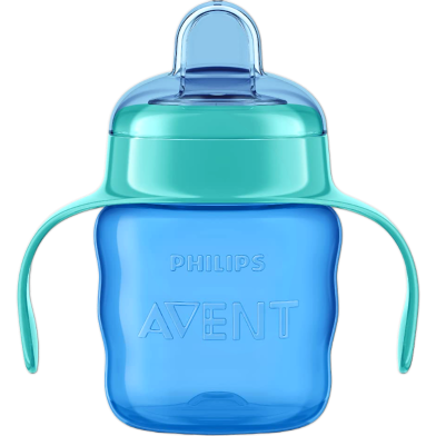 Philips Avent Soft Spout Cup 6m 200ml - Blue Bottle image