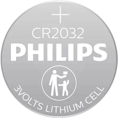 Philips CR2032–3V Lithium Coin Cell Battery Bundle of 5 Pcs image