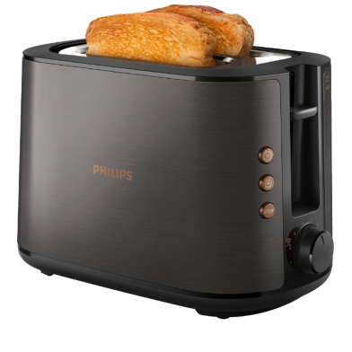 Philips HD2650/31 Toaster 5000 Series in Black And Copper image