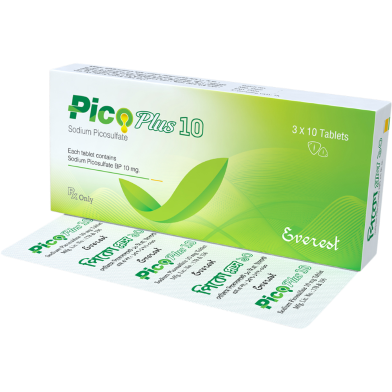 Pico Plus 10 mg Tablet 10'S Strip image