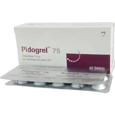 Pidogrel 75 mg Tablet 10's Strip image