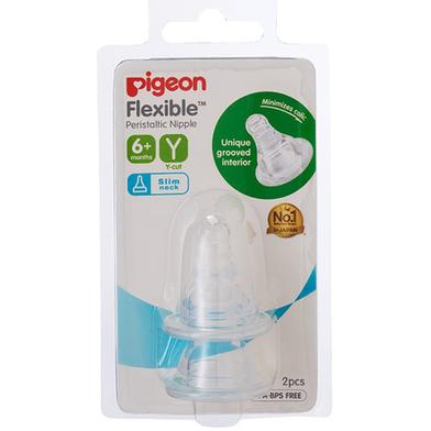 Pigeon Flexible Peristaltic Nipple (Y) 2pcs image