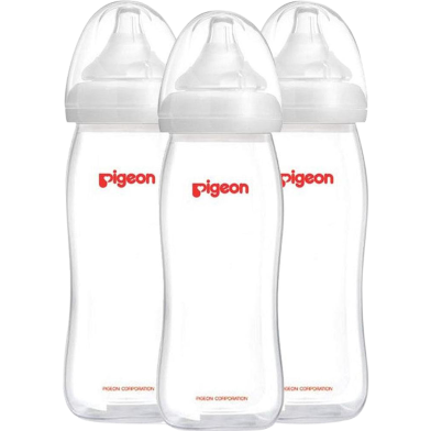 Pigeon SofTouch Feeder Bottle Triple Pack (3 Pcs/Set - 330 ml / 11oz) image