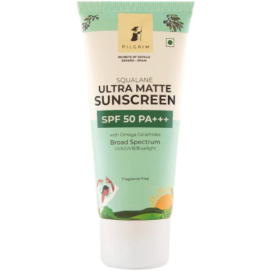 Pilgrim Squalane Ultra Matte Sunscreen SPF 50 PA Plus Plus Plus - 50 G -409341042 image