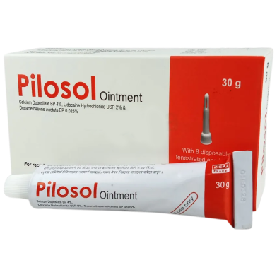 Pilosol 4 Percent 2 Percent 0.025 Percent Rectal Ointment - 30gm Tube image