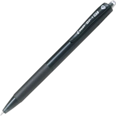 Pilot BP-1 RT Fine Tip Ball Pen – Black Ink, Pack of 12 image