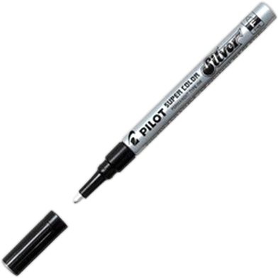 Pilot SC-S-F Super Colour Permanent Marker'(Silver) image