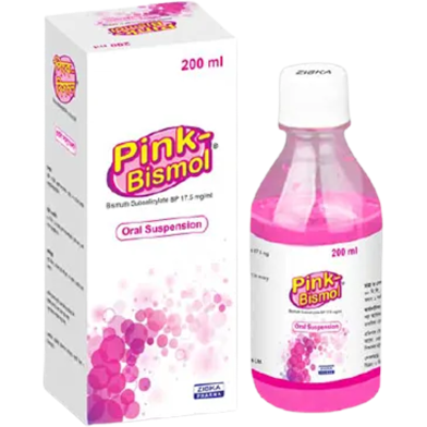 Pink-Bismol 87.5 mg /5 ml Oral Suspension 200 ml Bottle image