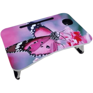 Pink Blue Butterfly Folding Table image