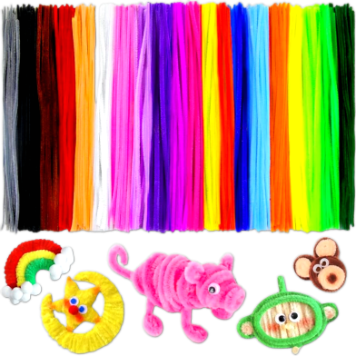 Pipe Cleaners, Chenille Stems for Flower Making-50Pcs image