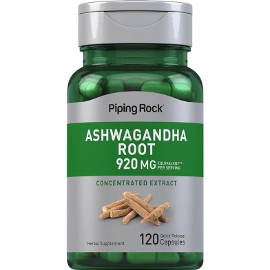 Piping Rock Ashwagandha Root 920mg 120 Capsules -482303049 image