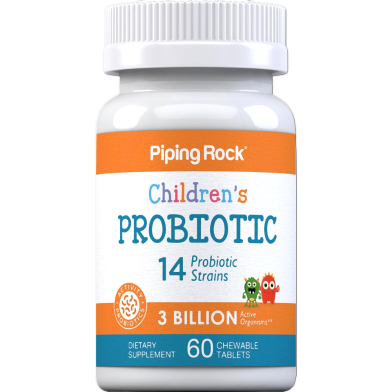 Piping Rock Children Probiotics 3 Billion 60 Chewable Tablets - X003a18su1 image