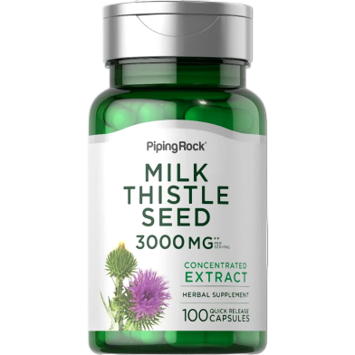 Piping Rock Milk Thistle 100 Capsules - X003jixp67 image