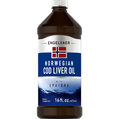 Piping Rock Norwegian Cod Liver Oil With Epa/dha 473 Ml - X003a2yz8j image