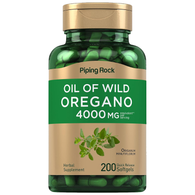 Piping Rock Oregano Oil Capsules 4000mg - 200 Pills -523150985 image