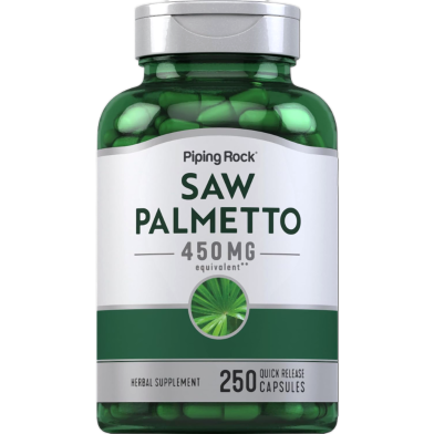 Piping Rock Saw Palmetto 450mg 250 Quick Release Capsules - X003rc2gbz image