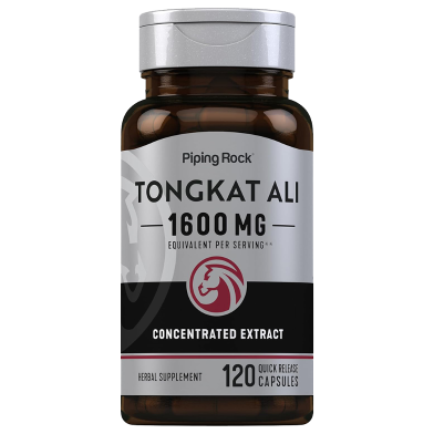 Piping Rock Tongkat Ali For Men 1600mg - 120 Capsules -523515802 image