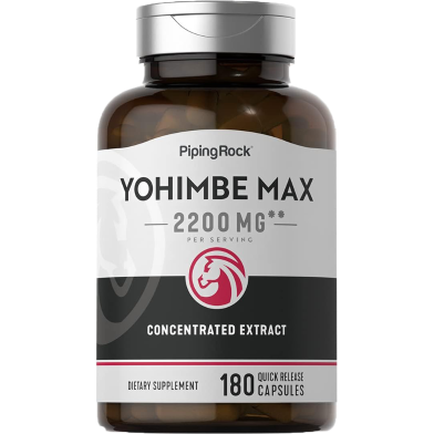 Piping Rock Yohimbe Max 2200 mg 180 Capsules -455245305 image