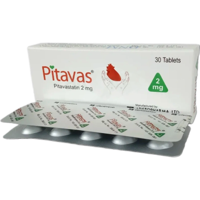 Pitavas 2 mg Tablet 10's Strip image