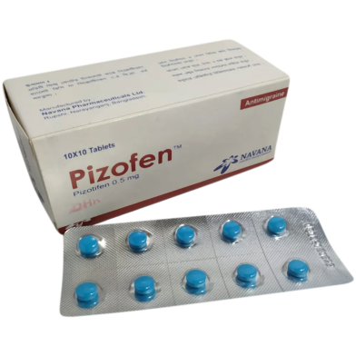 Pizofen 0.5 mg Tablet 10's Strip image