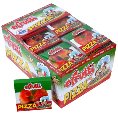 Pizza Gummi Candy Box 48 pcs X 15.5 gm 744 gm image