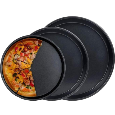 Pizza Pan Set 3 Pcs - Black image