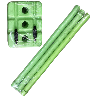 Plastic Cricket Stumps 1 Set Green image