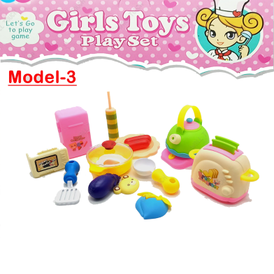 Plastic Kitchen Toy Set Children's Toy Gifts (kitchen_packet_mini_m3) Model-3 image