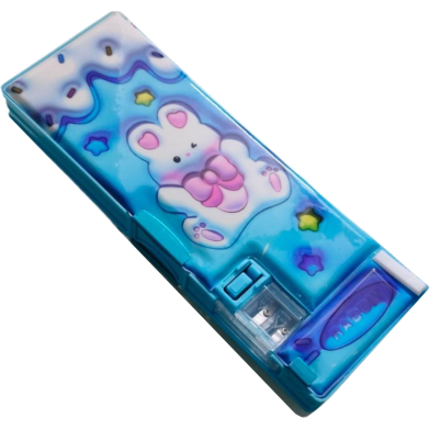 Multipurpose Pencil and Pen Storage Box with Double Sharpener – Durable and Portable image