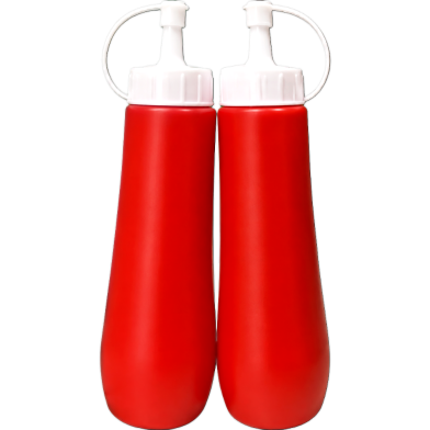 Plastic Sauce and Oil Dispenser Bottle – Squeeze Bottle for Ketchup, Mayonnaise, Oil and More (1 Pair) image