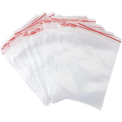 Plastic Zipper Bag 3×2 inch Transparent Crystal Clear Zip Bag, Poly Bag, Made of Solid LDPE Film Food Safe - 100 pcs image