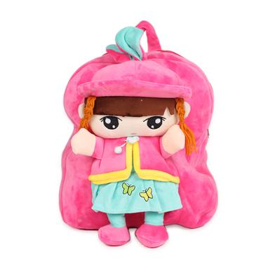 Plush Bags Cartoon Printed School Bag For Kids - Size 16inch image