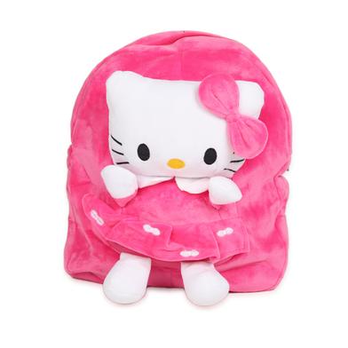 Plush Bags Cartoon Printed School Bag For Kids - Size 16inch image