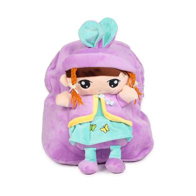 Plush Bags Cartoon Printed School Bag For Kids - Size 16inch image