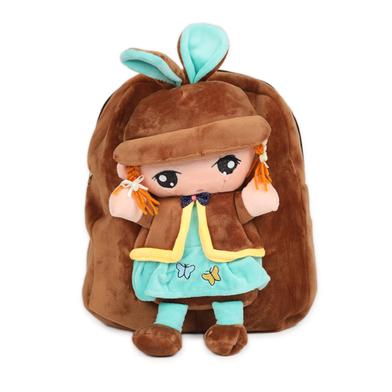 Plush Bags Cartoon Printed School Bag For Kids - Size 16inch image