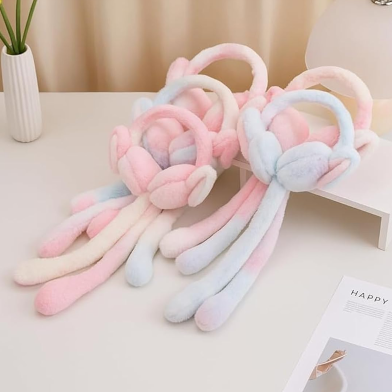 Plush Warm Earmuffs Cute Bunny Ears Headband Warm Tool Cold-Proof Airbag Ear Bags Funny Toy Plush Earmuffs Girl image