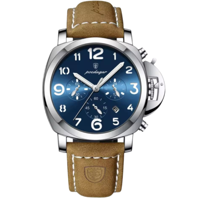 Poedagar 859 Luxury Sports Waterproof Luminous Mens Watch Black (859) image