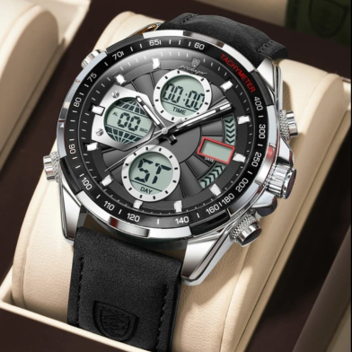 Poedagar E108 Dual Display Multi Function Watch image