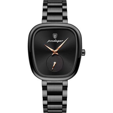 Poedagar New Unique Design Stainless Steel Ladies Watch-Black (783 ) image