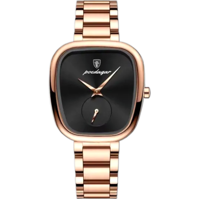 Poedagar New Unique Design Stainless Steel Ladies Watch image