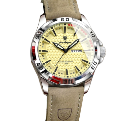 Poedagar n Men’s Luxury Leather Watch Stylish Waterproof and Premium Watch 895 image