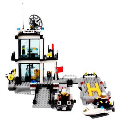 Police Station Constructor Model Kit Blocks For Kids Combined With Pazel Toys In - 536 Pcs (lego_police_6726_536pcs) Multicolor image