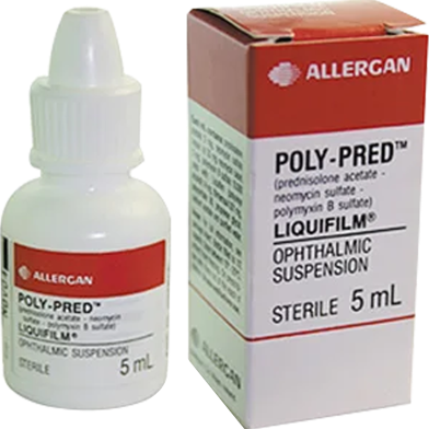Poly-Pred (5 mg, 3.5 mg, 10000 IU)/ml Ophthalmic Suspension 5 ml Drop image