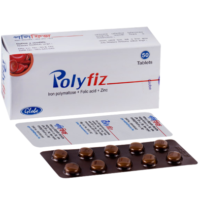 Polyfiz 47 mg, 0.5 mg, 22.5 mg Tablet 10's Strip image